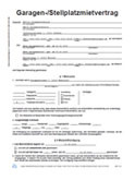 Garagen-Mietvertrag Vorschau Garagen-Mietvertrag Vorschau